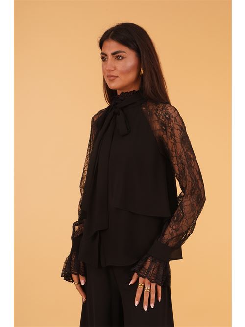 Camicoa con pizzo Love To Love by Gai Mattiolo | LT102NERO